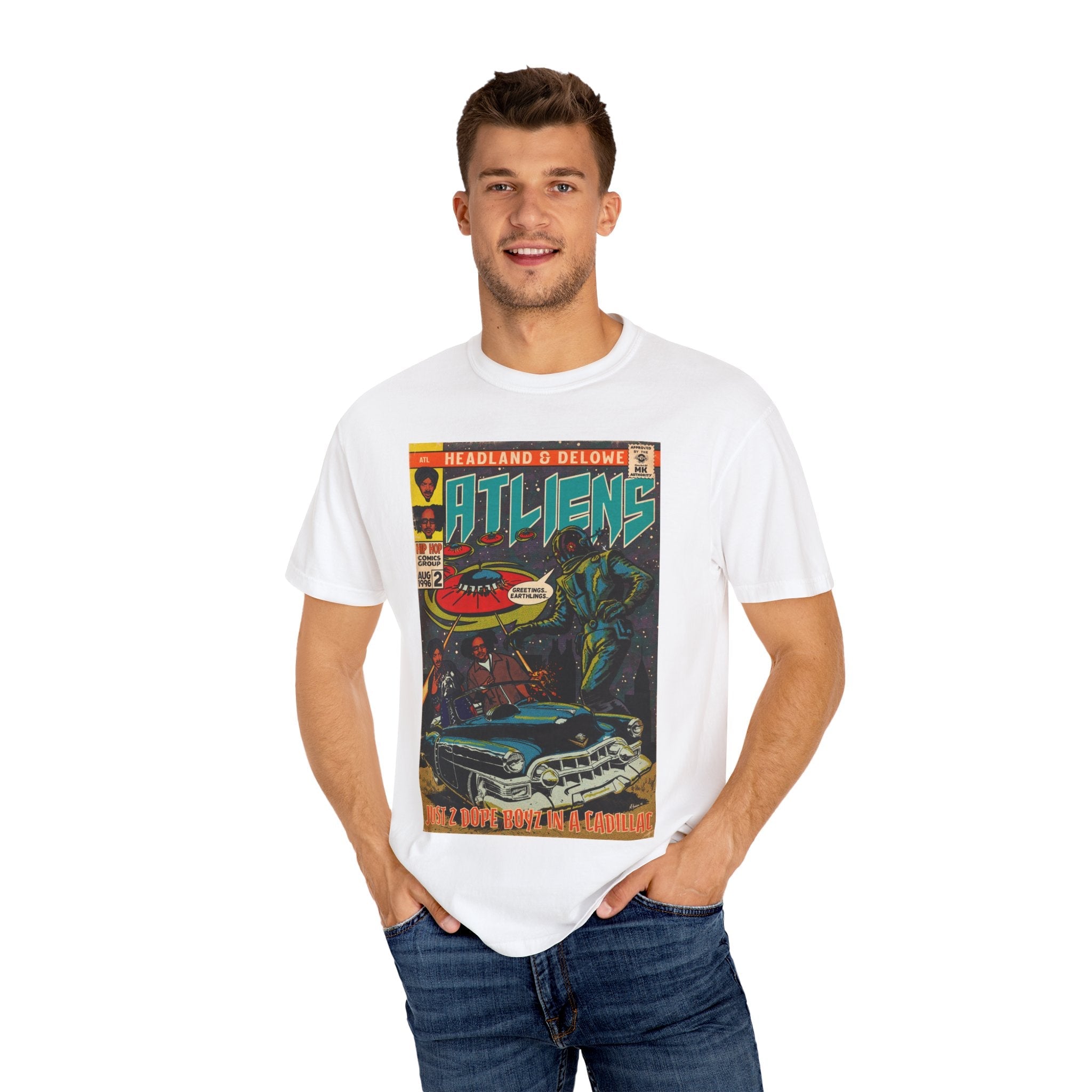 ATLiens - 2 Dope Boyz in a Cadillac - Unisex Comfort Colors T-shirt