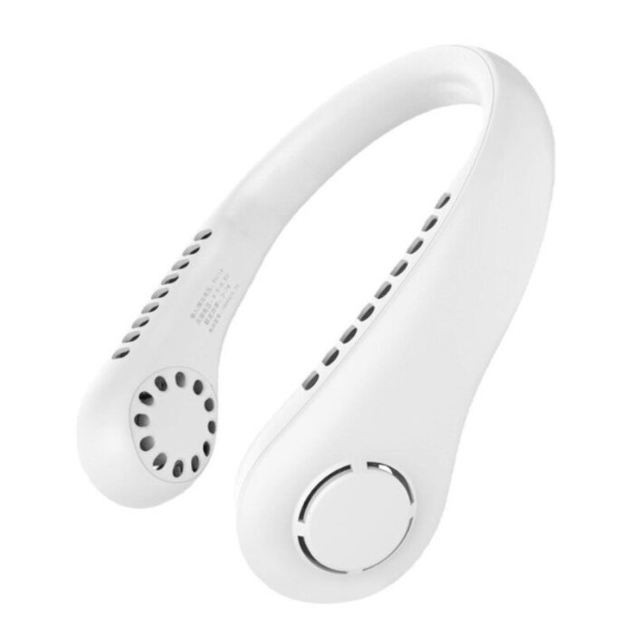 Mini Neck Portable No Bladeless Hanging Neck Rechargeable Air Cooler Mini Summer Sport Fan (Random Color)