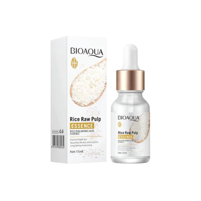 Bioaqua Rice Raw Pulp Tender Essence Serum 15ml + Bioaqua Exfoliating Rice Soap (Deal) - Image 2