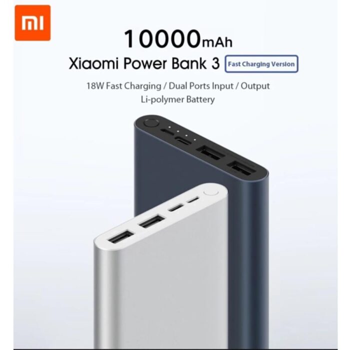 Mi Original Power Bank 10000mah With Fast Charging (Random Color) - Image 4