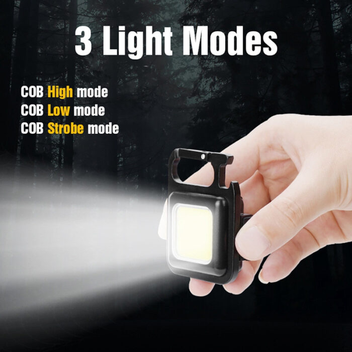 COB Rechargeable Keychain Light - Image 3
