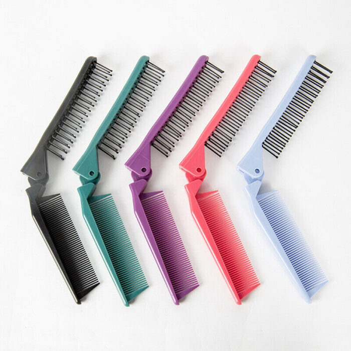Portable Travel Foldable Hair Comb Brush Massage Hair Comb Anti-Static Styling Kits Folding Hair Combs Hairdressing Tools - Image 7