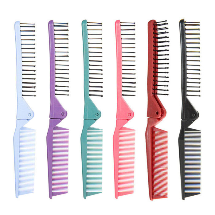 Portable Travel Foldable Hair Comb Brush Massage Hair Comb Anti-Static Styling Kits Folding Hair Combs Hairdressing Tools - Image 8