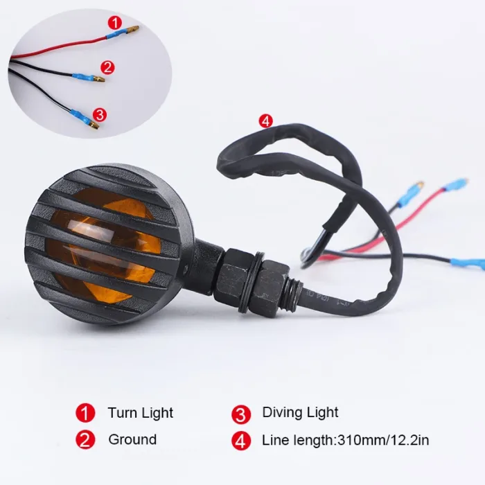 2 Pcs Motorcycle Turn Signal Indicator Blinker Light lamp for Yamaha for Honda for Kawasaki for Suzuki for Cafe Racer - Image 5