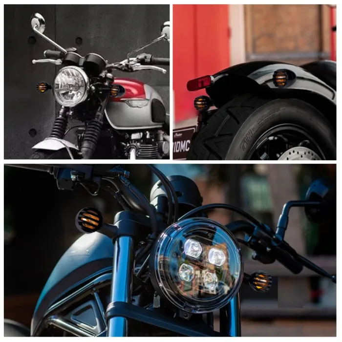 2 Pcs Motorcycle Turn Signal Indicator Blinker Light lamp for Yamaha for Honda for Kawasaki for Suzuki for Cafe Racer - Image 7