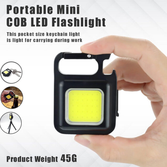 COB Rechargeable Keychain Light - Image 5