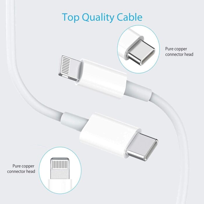 iPhone Fast Charger Cable USB C Wall Charger - Image 6
