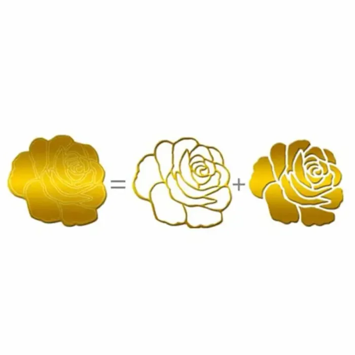 Rose stickers Acrylic mirror wall decoration - Image 3