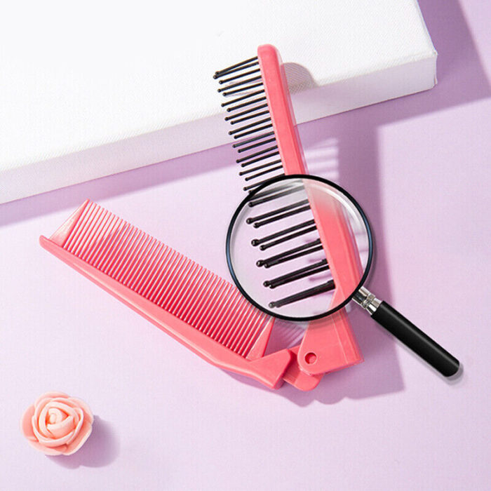 Portable Travel Foldable Hair Comb Brush Massage Hair Comb Anti-Static Styling Kits Folding Hair Combs Hairdressing Tools - Image 10