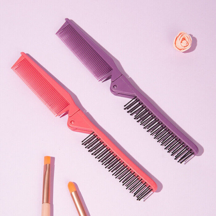 Portable Travel Foldable Hair Comb Brush Massage Hair Comb Anti-Static Styling Kits Folding Hair Combs Hairdressing Tools - Image 11