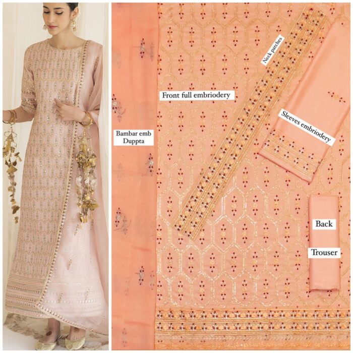 Lawn Suit 3pc Fabric lawn