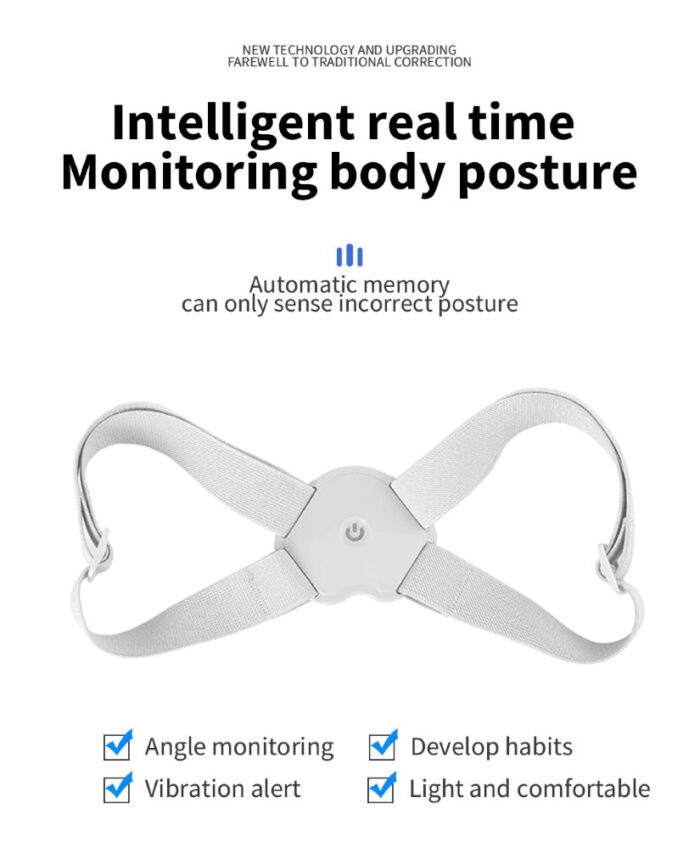 Posture Corrector with Counting Function, Back Brace with Intelligent Sensor Vibration Reminder, Posture Trainer Improve Slouch, Prevent Humpback, Relieve Back Pain for Kids/Women/Men(Black) - Image 2