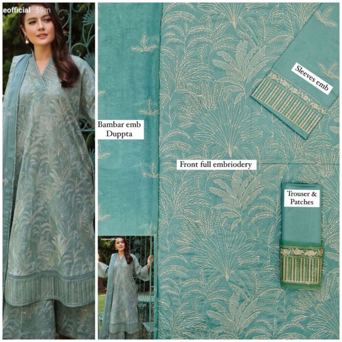 Lawn Suit 3pc Fabric lawn