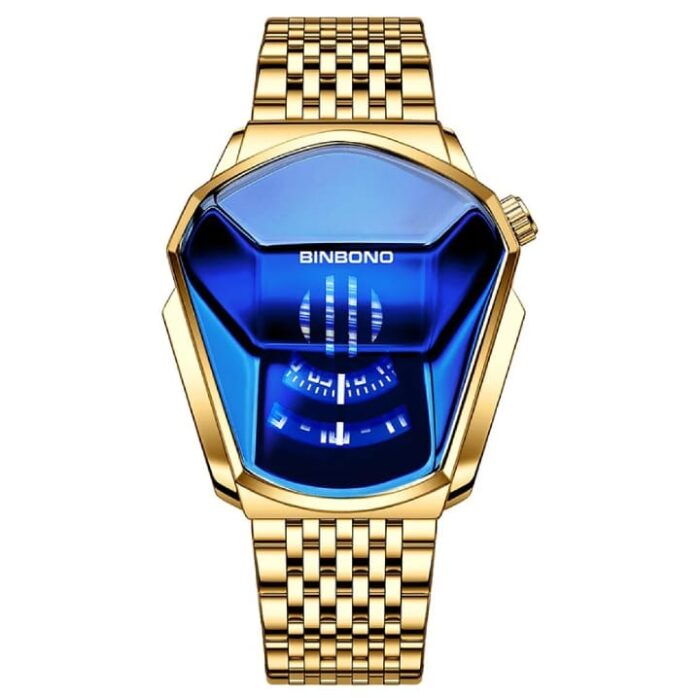 BINBOND Men's Watch Black Technology Student Locomotive Trend Men's Casual Quartz Watch without box (Random colour) - Image 3