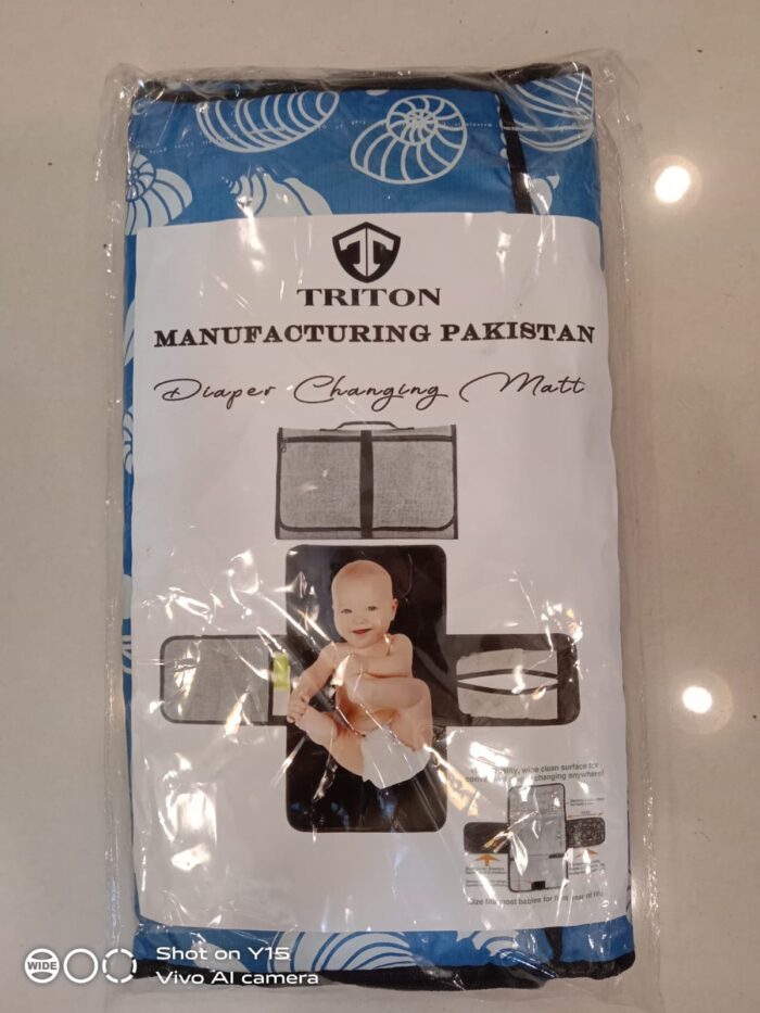 Baby Diaper Changing Mat 2 Pockets For Wipes And Pampers Waterproof Foldable Washable sheet portable diaper changing pad - Each - Image 3