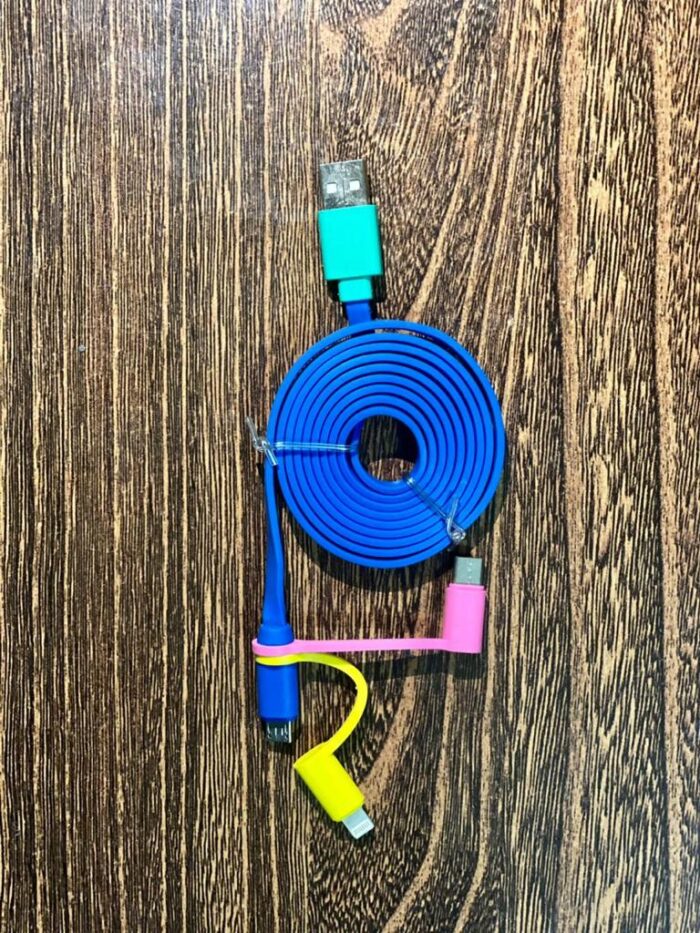 3 in 1 Multi Charging Warp Android TYPE C and I Phone