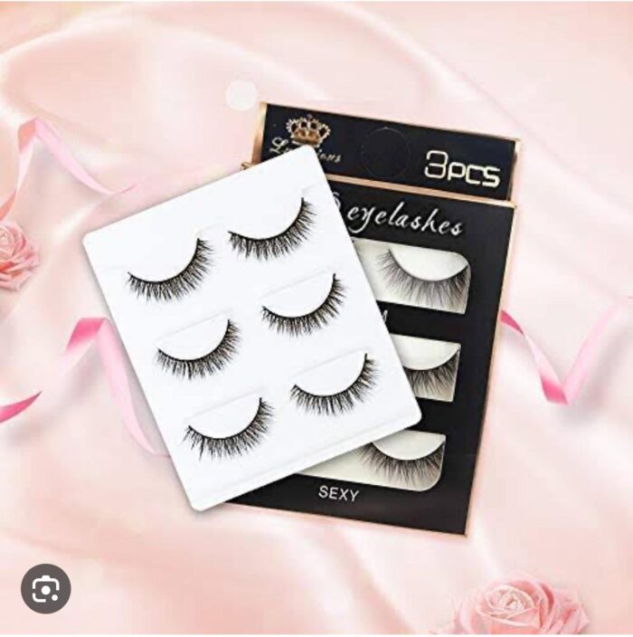 3 Pairs 3d Mink Lashes Natural Long Eyelashes Make up Eyelash Extension Soft Eye Lashes Makeup Kit Cilios