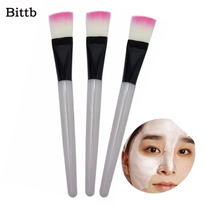 Fiber Mask Brush Makeup Brush Eye Face Skin Care Mask Applicator Cosmetic Mask Brush Tool White Handle for beauty - Each - Image 6