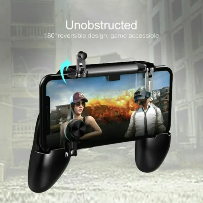 Mobile Phone Game Gaming Controller Gamepad Joystick IOS Android with L1 R1 Built in Shooter Trigger Aim Controllers Fire Button for PUBG Gamers W11+ - Image 2