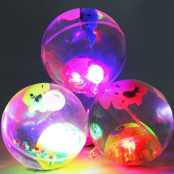 Glowing Ball Toy - Super Led Water Ball Size 65mm - Glowing Elastic Ball Kids Toy Gift - Image 2
