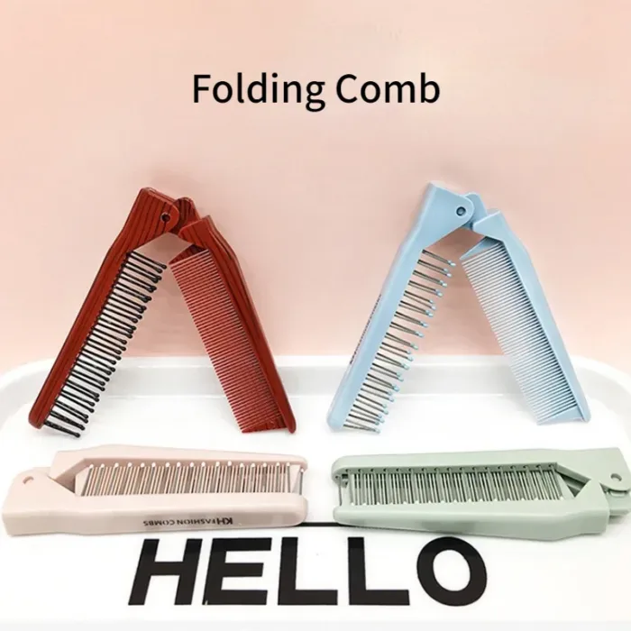 Portable Travel Foldable Hair Comb Brush Massage Hair Comb Anti-Static Styling Kits Folding Hair Combs Hairdressing Tools - Image 5