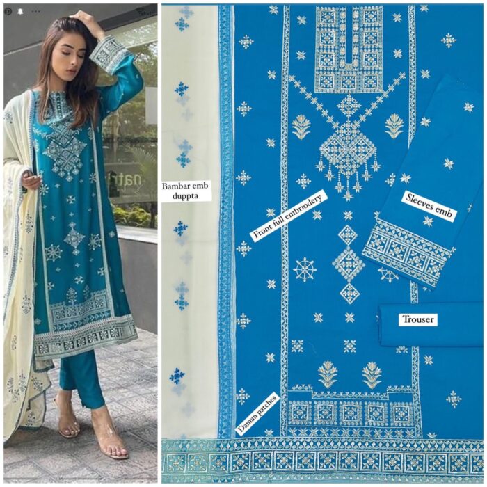 Lawn Suit 3pc Fabric lawn