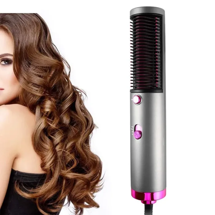 One Step Hair Blow Dryer Hot Air Brush fast Hair Dryer 4 in 1 Negative Ions Hair Salon Volumizer Straightener Curler Styler Comb - Image 3