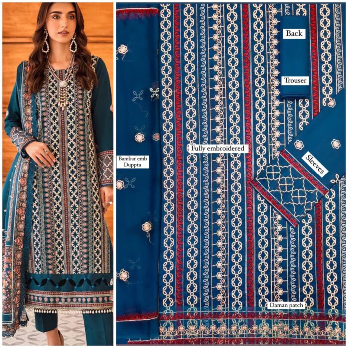 Lawn Suit 3pc Fabric lawn