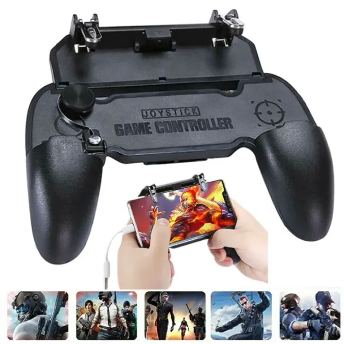 Mobile Phone Game Gaming Controller Gamepad Joystick IOS Android with L1 R1 Built in Shooter Trigger Aim Controllers Fire Button for PUBG Gamers W11+ - Image 4