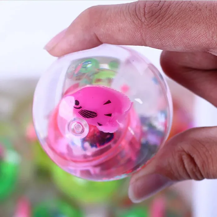 Glowing Ball Toy - Super Led Water Ball Size 65mm - Glowing Elastic Ball Kids Toy Gift - Image 5