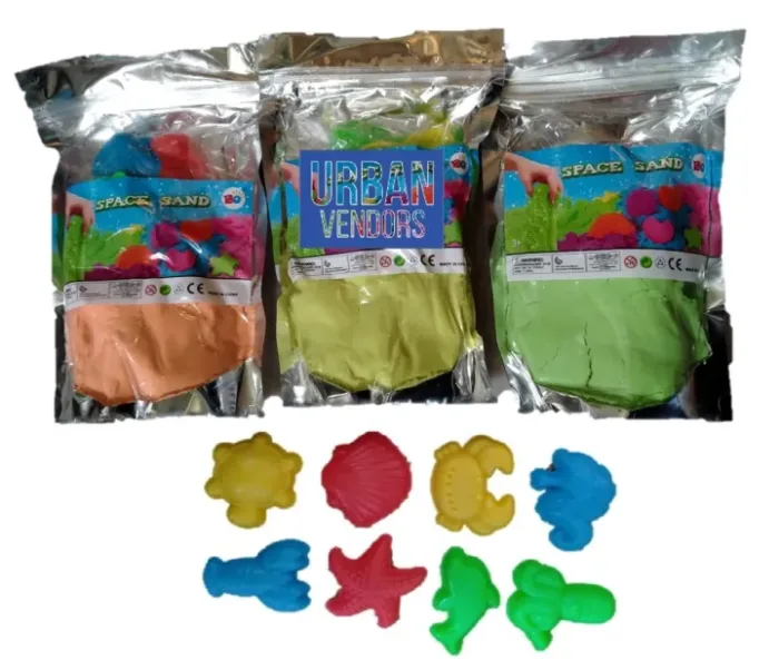 Magic Space Sand Large Pack for Kids Play Random Color - 1 Large Pack (500 grams)