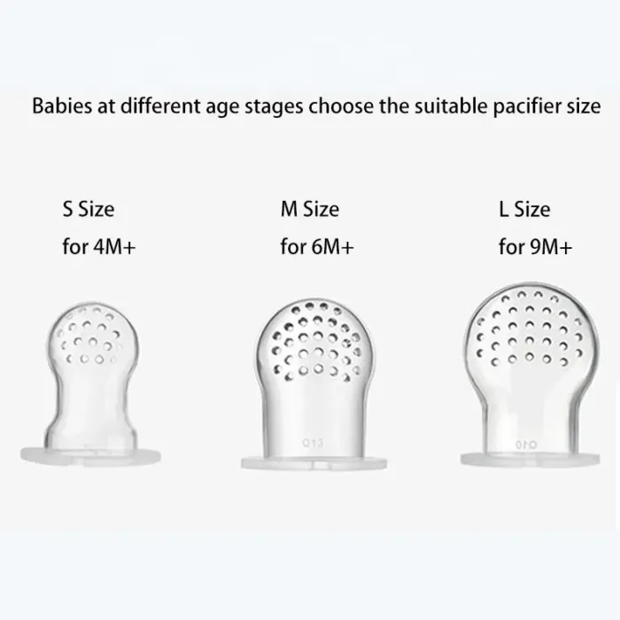 BPA-Free Monkey Shape Newborn Kids Pacifier Fresh Food Nibble Baby Pacifiers Feeder Silicone Fruit Pacifier - Each - Image 3