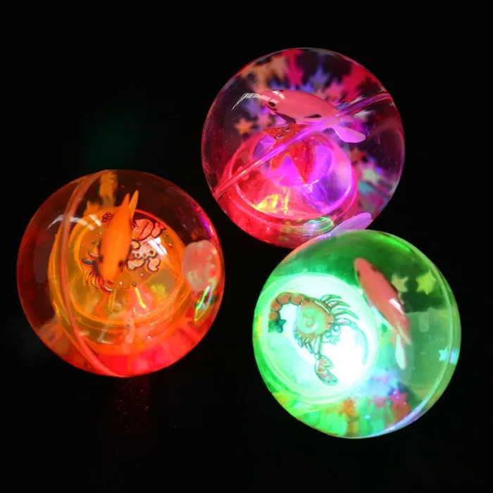Glowing Ball Toy - Super Led Water Ball Size 65mm - Glowing Elastic Ball Kids Toy Gift - Image 6
