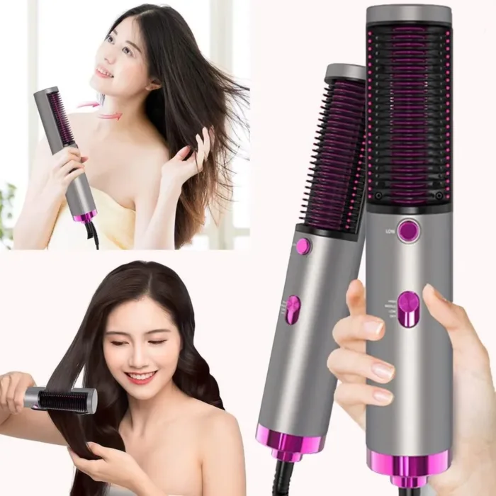 One Step Hair Blow Dryer Hot Air Brush fast Hair Dryer 4 in 1 Negative Ions Hair Salon Volumizer Straightener Curler Styler Comb