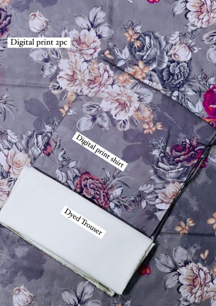 Digital LAWN Digital Print Shirt & Dyed Trouser