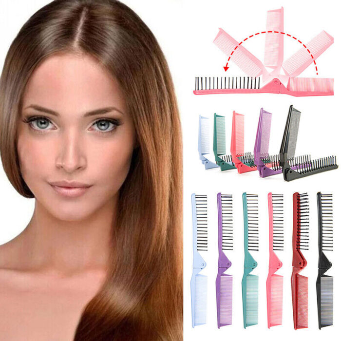 Portable Travel Foldable Hair Comb Brush Massage Hair Comb Anti-Static Styling Kits Folding Hair Combs Hairdressing Tools - Image 4